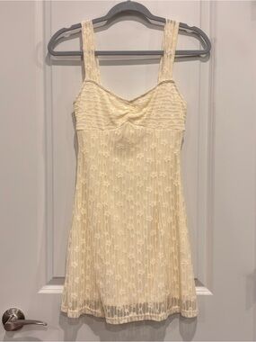 Cream Lace Sundress - Elegant Women's Dress
